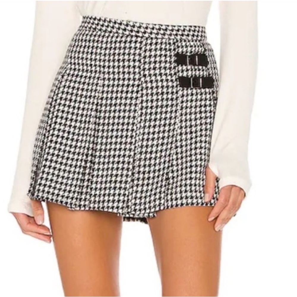 Amanda Uprichard Black and White Mini Skirt
